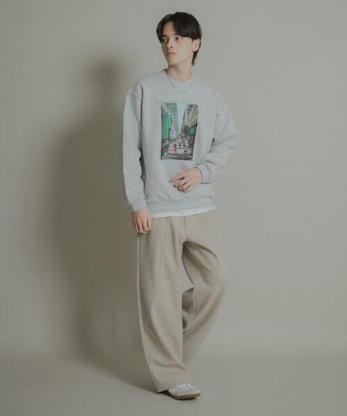 SENSE OF PLACE by URBAN RESEARCH（センスオブプレイスバイアーバンリサーチ）の「City graphic crew-neck Sweat（スウェット・メンズ・ブラック/ブルー/グレー・LARGE/MEDIUM）」の15枚目の写真