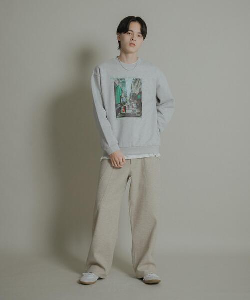SENSE OF PLACE by URBAN RESEARCH（センスオブプレイスバイアーバンリサーチ）の「City graphic crew-neck Sweat（スウェット・メンズ・ブラック/ブルー/グレー・LARGE/MEDIUM）」の16枚目の写真