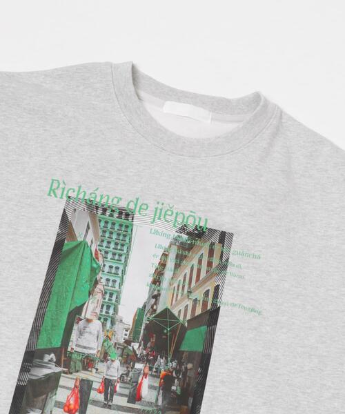 SENSE OF PLACE by URBAN RESEARCH（センスオブプレイスバイアーバンリサーチ）の「City graphic crew-neck Sweat（スウェット・メンズ・ブラック/ブルー/グレー・LARGE/MEDIUM）」の18枚目の写真