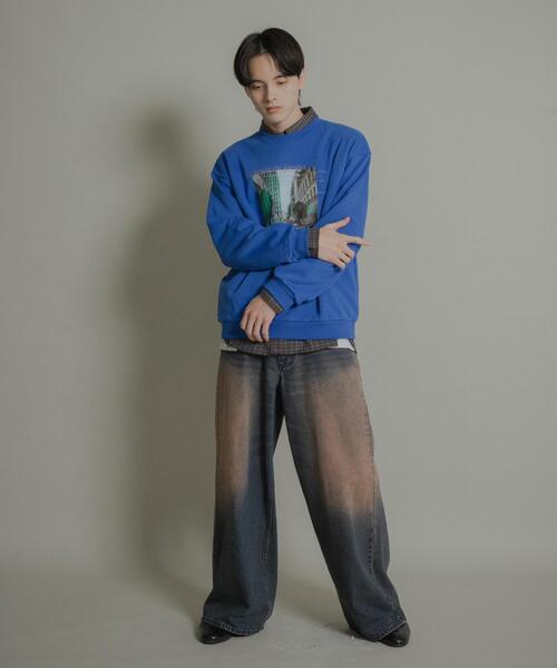 SENSE OF PLACE by URBAN RESEARCH（センスオブプレイスバイアーバンリサーチ）の「City graphic crew-neck Sweat（スウェット・メンズ・ブラック/ブルー/グレー・LARGE/MEDIUM）」の22枚目の写真