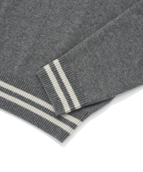 COVERNAT(カバーナット)の「ビッグCロゴクルーネックニットメランジグレー(ニット/セーター・レディース・その他・XX-LARGE/X-SMALL/SMALL/MEDIUM/LARGE/X-LARGE)」の4枚目の写真