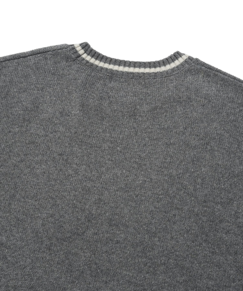COVERNAT(カバーナット)の「ビッグCロゴクルーネックニットメランジグレー(ニット/セーター・レディース・その他・XX-LARGE/X-SMALL/SMALL/MEDIUM/LARGE/X-LARGE)」の5枚目の写真