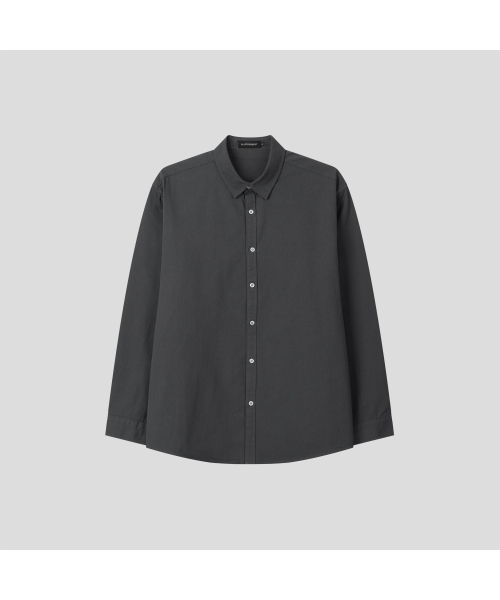 BLACK MOMENT（ブラックモーメント）の「スタンダードフィットコットンシャツ[ベージュ]（シャツ/ブラウス・メンズ・ベージュ・MEDIUM/LARGE）」の4枚目の写真