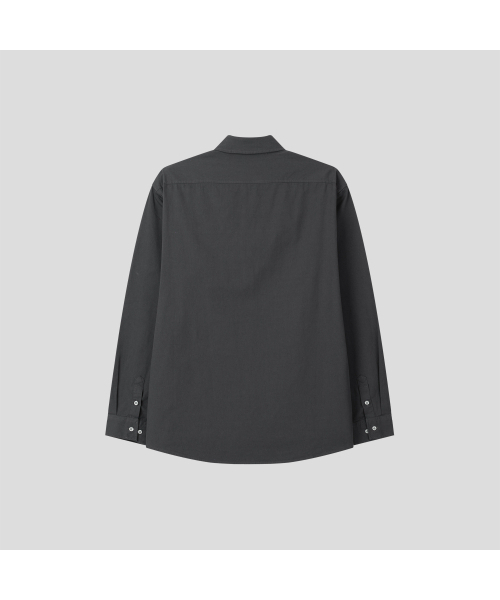 BLACK MOMENT（ブラックモーメント）の「スタンダードフィットコットンシャツ[ベージュ]（シャツ/ブラウス・メンズ・ベージュ・MEDIUM/LARGE）」の5枚目の写真