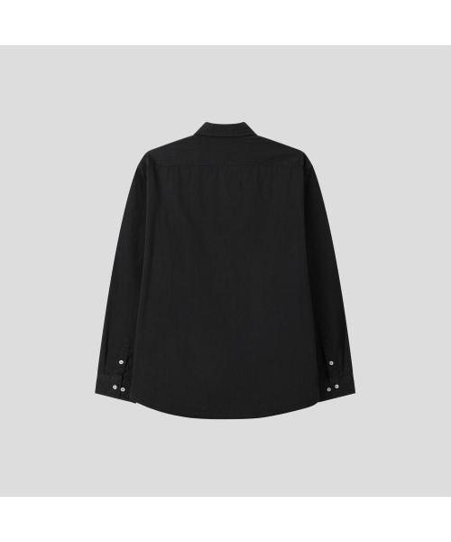 BLACK MOMENT（ブラックモーメント）の「スタンダードフィットコットンシャツ[ベージュ]（シャツ/ブラウス・メンズ・ベージュ・MEDIUM/LARGE）」の7枚目の写真