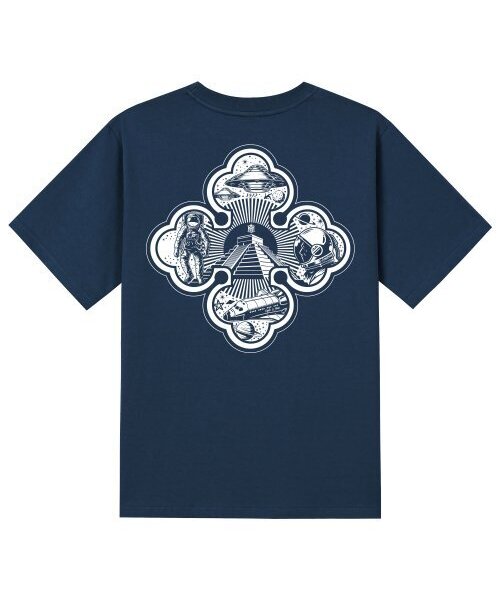 KAN6312(カン6312)の「KTN0125 アポロ 半袖Tシャツ - ネイビー(Tシャツ/カットソー・メンズ・その他・LARGE/MEDIUM/SMALL/X-LARGE)」の1枚目の写真