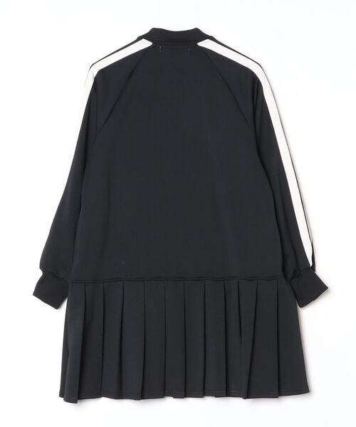 DOUBLE STANDARD CLOTHING(ダブルスタンダードクロージング)の「プリーツジャージワンピース(ワンピース・レディース・ブラック/オフホワイト・36/38)」の3枚目の写真