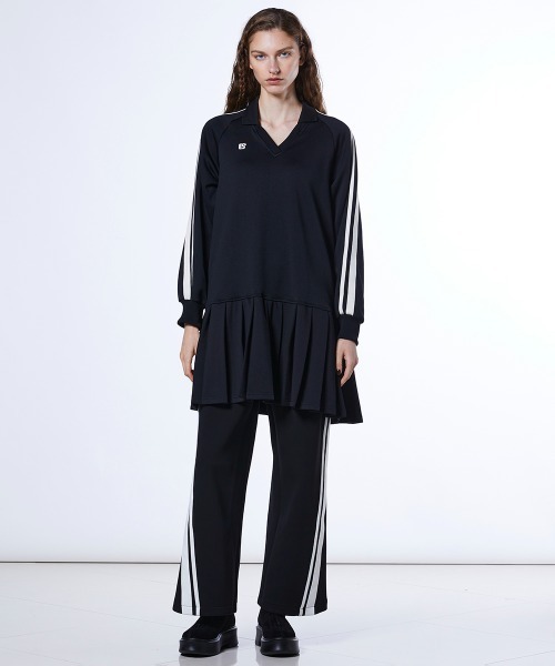 DOUBLE STANDARD CLOTHING(ダブルスタンダードクロージング)の「プリーツジャージワンピース(ワンピース・レディース・ブラック/オフホワイト・36/38)」の13枚目の写真