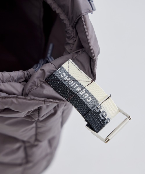 beautiful people（ビューティフルピープル）の「【beautiful people×THE TOKYO/ビューティフルピープル×ザトウキョウ】別注 mini tote shoulder bag/ミニトートショルダーバッグ/ナイロン/巾着バッグ（ショルダーバッグ・レディース・ブラック/カーキ/グレー・FREE）」の9枚目の写真