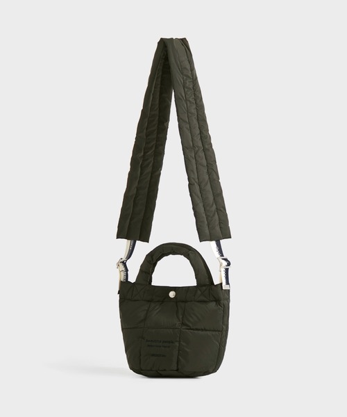 beautiful people（ビューティフルピープル）の「【beautiful people×THE TOKYO/ビューティフルピープル×ザトウキョウ】別注 mini tote shoulder bag/ミニトートショルダーバッグ/ナイロン/巾着バッグ（ショルダーバッグ・レディース・ブラック/カーキ/グレー・FREE）」の19枚目の写真