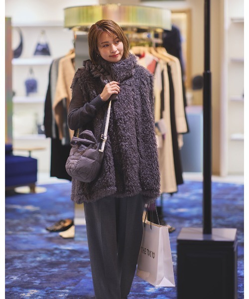 beautiful people（ビューティフルピープル）の「【beautiful people×THE TOKYO/ビューティフルピープル×ザトウキョウ】別注 mini tote shoulder bag/ミニトートショルダーバッグ/ナイロン/巾着バッグ（ショルダーバッグ・レディース・ブラック/カーキ/グレー・FREE）」の18枚目の写真