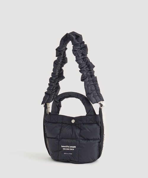 beautiful people（ビューティフルピープル）の「【beautiful people×THE TOKYO/ビューティフルピープル×ザトウキョウ】別注 mini tote shoulder bag/ミニトートショルダーバッグ/ナイロン/巾着バッグ（ショルダーバッグ・レディース・ブラック/カーキ/グレー・FREE）」の12枚目の写真