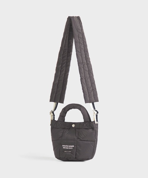 beautiful people（ビューティフルピープル）の「【beautiful people×THE TOKYO/ビューティフルピープル×ザトウキョウ】別注 mini tote shoulder bag/ミニトートショルダーバッグ/ナイロン/巾着バッグ（ショルダーバッグ・レディース・ブラック/カーキ/グレー・FREE）」の16枚目の写真