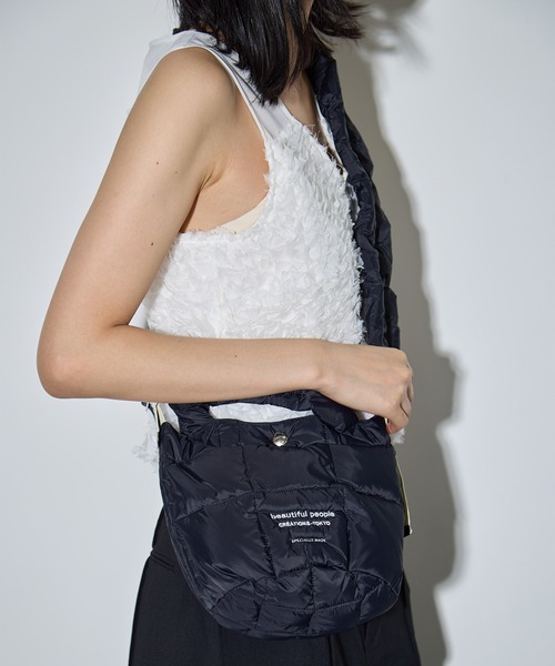 beautiful people(ビューティフルピープル)の「【beautiful people×THE TOKYO/ビューティフルピープル×ザトウキョウ】別注 mini tote shoulder bag/ミニトートショルダーバッグ/ナイロン/巾着バッグ(ショルダーバッグ・レディース・ブラック/カーキ/グレー・FREE)」の17枚目の写真