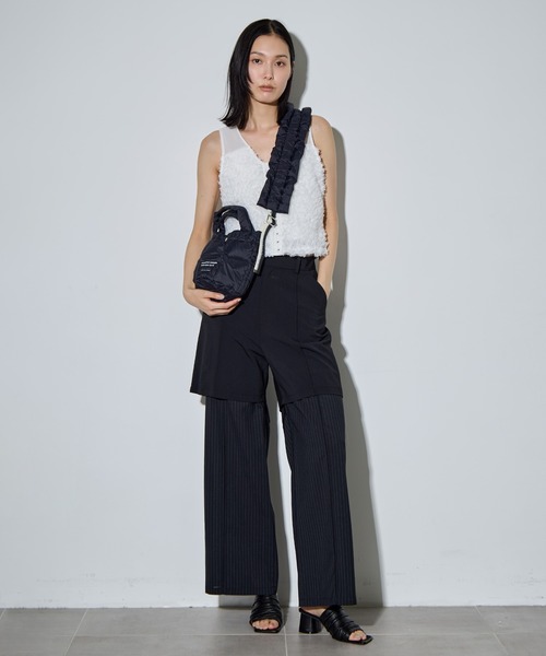 beautiful people(ビューティフルピープル)の「【beautiful people×THE TOKYO/ビューティフルピープル×ザトウキョウ】別注 mini tote shoulder bag/ミニトートショルダーバッグ/ナイロン/巾着バッグ(ショルダーバッグ・レディース・ブラック/カーキ/グレー・FREE)」の19枚目の写真