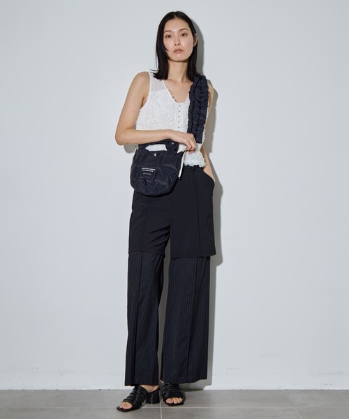 beautiful people(ビューティフルピープル)の「【beautiful people×THE TOKYO/ビューティフルピープル×ザトウキョウ】別注 mini tote shoulder bag/ミニトートショルダーバッグ/ナイロン/巾着バッグ(ショルダーバッグ・レディース・ブラック/カーキ/グレー・FREE)」の20枚目の写真