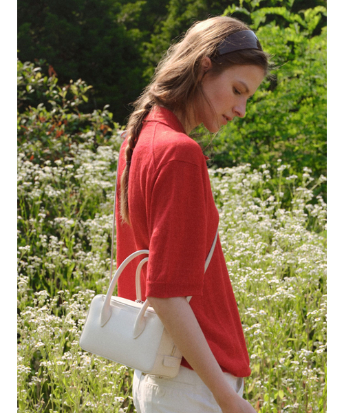 DEMERIEL(ドゥメリエル)の「Bowling Bag Medium Ivory(メッセンジャーバッグ・レディース・その他・FREE)」の2枚目の写真