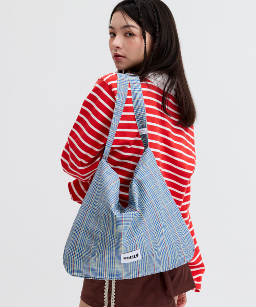 MACNI（マクニ）の「CHECKER ECO CROSS BAG LEMON（エコバッグ/サブバッグ・レディース・その他・FREE）」の3枚目の写真