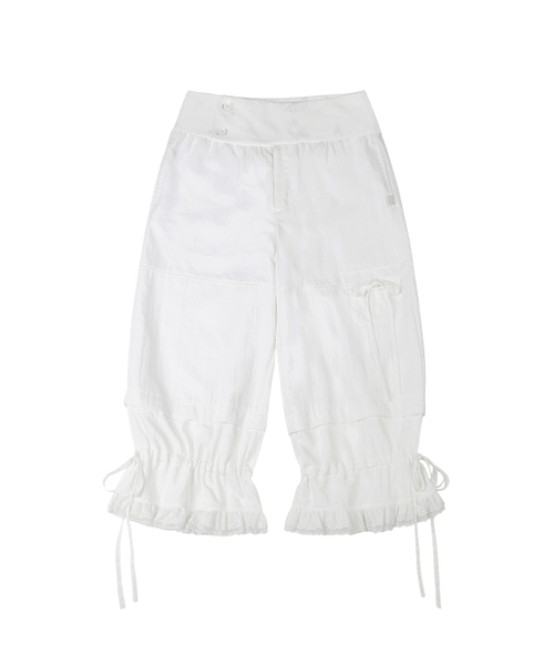 TUOMIO（トゥオミオ）の「RIBBON MIDI PANTS [WHITE]（その他パンツ・レディース・その他・1/2）」の2枚目の写真
