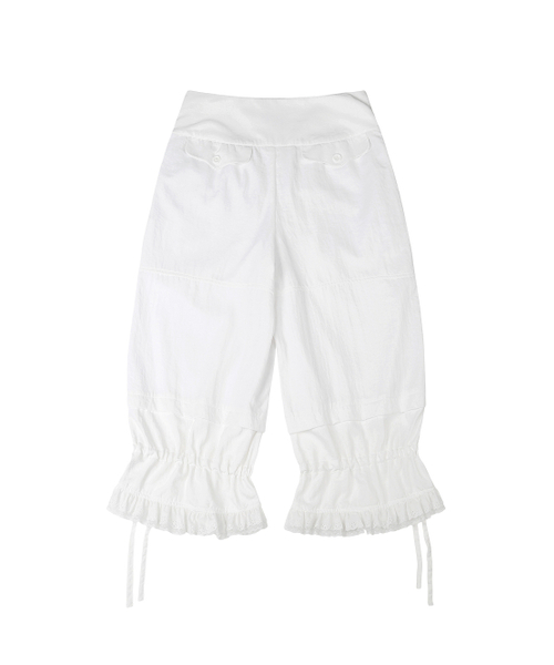 TUOMIO（トゥオミオ）の「RIBBON MIDI PANTS [WHITE]（その他パンツ・レディース・その他・1/2）」の3枚目の写真