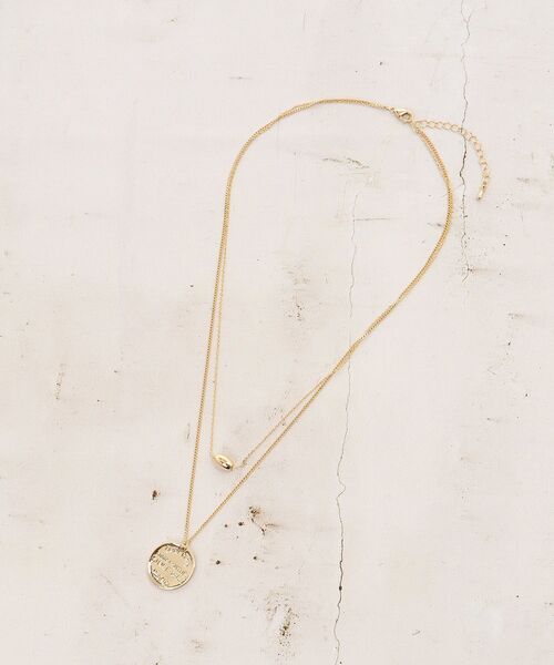 le.coeur blanc（ルクールブラン）の「O サークルモチーフ2連ネックレス（ネックレス・レディース・ゴールド・FREE）」の7枚目の写真