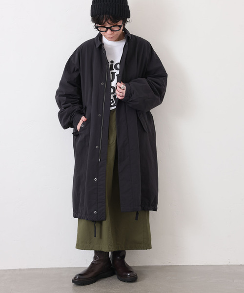 JOURNAL STANDARD LUXE(ジャーナルスタンダード ラックス)の「ウェザースタンドカラーコート(その他アウター・レディース・ブラック/カーキ・FREE)」の6枚目の写真