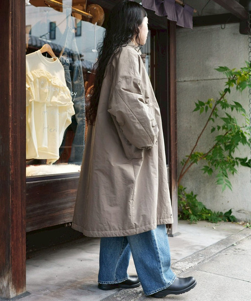 JOURNAL STANDARD LUXE(ジャーナルスタンダード ラックス)の「ウェザースタンドカラーコート(その他アウター・レディース・ブラック/カーキ・FREE)」の8枚目の写真