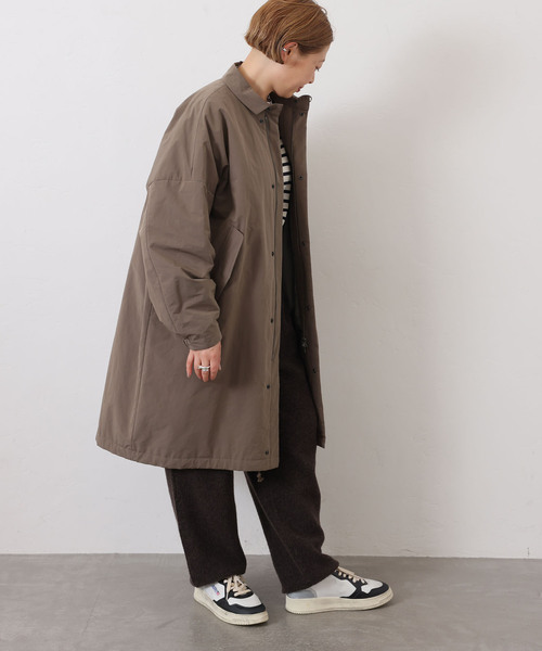 JOURNAL STANDARD LUXE(ジャーナルスタンダード ラックス)の「ウェザースタンドカラーコート(その他アウター・レディース・ブラック/カーキ・FREE)」の13枚目の写真