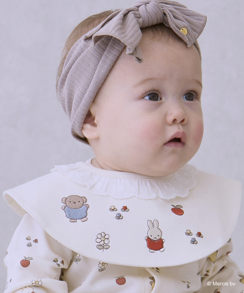 dick bruna】刺しゅうスタイ（スタイ/よだれかけ）｜petit main