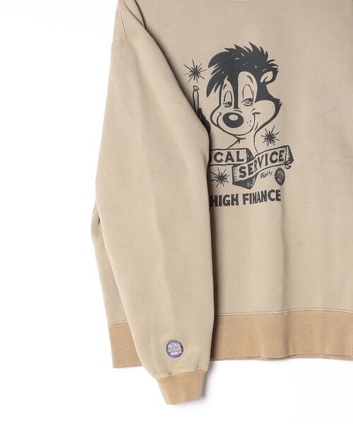 HAIGHT（ヘイト）の「ヘイト [HAIGHT] × グラインドロッジ [GRINDLODGE] - クルーネックスウェット トレーナー [HTGL-253002 LOCAL SERVICE PIGMENT DYE SWEAT ft.GRINDLODGE]（スウェット・メンズ・ブルー/サンドベージュ/パープル・MEDIUM/LARGE）」の19枚目の写真