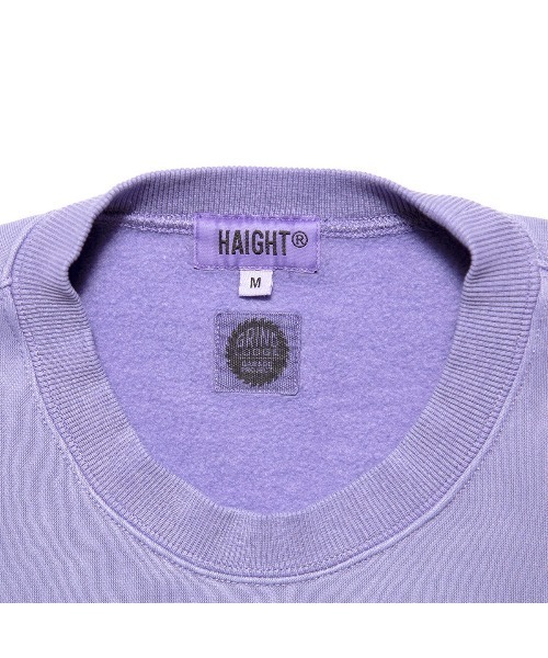 HAIGHT（ヘイト）の「ヘイト [HAIGHT] × グラインドロッジ [GRINDLODGE] - クルーネックスウェット トレーナー [HTGL-253002 LOCAL SERVICE PIGMENT DYE SWEAT ft.GRINDLODGE]（スウェット・メンズ・ブルー/サンドベージュ/パープル・MEDIUM/LARGE）」の14枚目の写真