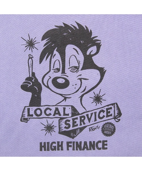 HAIGHT（ヘイト）の「ヘイト [HAIGHT] × グラインドロッジ [GRINDLODGE] - クルーネックスウェット トレーナー [HTGL-253002 LOCAL SERVICE PIGMENT DYE SWEAT ft.GRINDLODGE]（スウェット・メンズ・ブルー/サンドベージュ/パープル・MEDIUM/LARGE）」の15枚目の写真