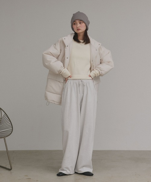 ad thie（アドティエ）の「ショート丈 ミックスニット プルオーバー（ニット/セーター・レディース・ライトグリーン/ブラック/アイボリー/グレー・FREE）」の19枚目の写真