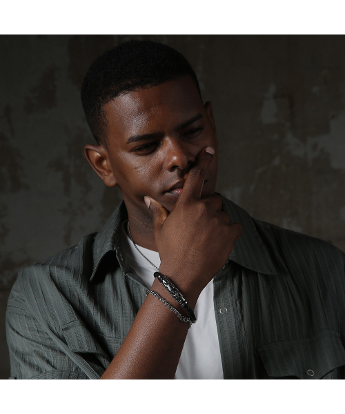 ヌワールレザー メンズ ブレスレット