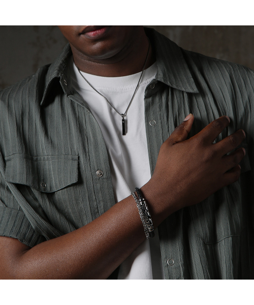 ヌワールレザー メンズ ブレスレット