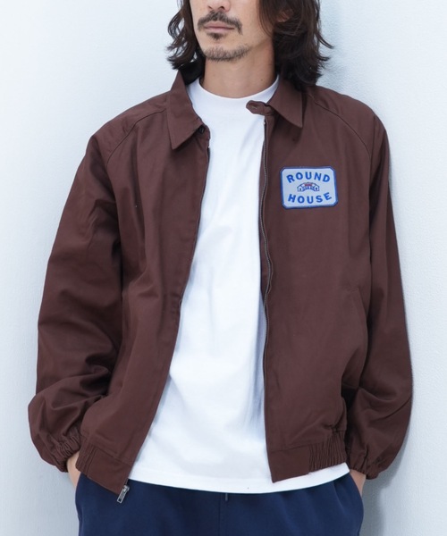 ROUND HOUSE(ラウンドハウス)の「【ROUND HOUSE/ラウンドハウス】 Cotton Houndstooth Jacket(ブルゾン・メンズ・ネイビー/ブラック/ブラウン・X-LARGE/LARGE/MEDIUM)」の3枚目の写真