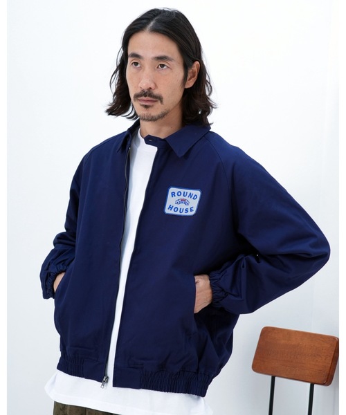 ROUND HOUSE(ラウンドハウス)の「【ROUND HOUSE/ラウンドハウス】 Cotton Houndstooth Jacket(ブルゾン・メンズ・ネイビー/ブラック/ブラウン・X-LARGE/LARGE/MEDIUM)」の12枚目の写真