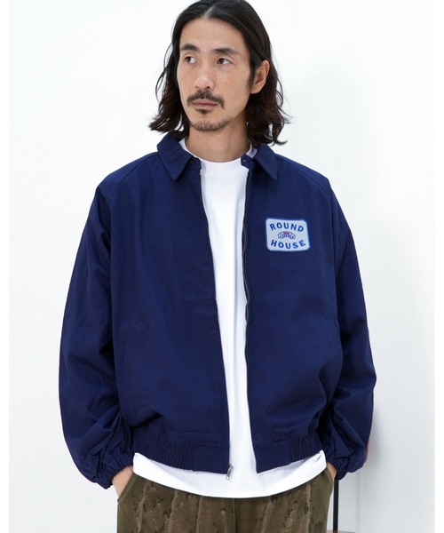 ROUND HOUSE(ラウンドハウス)の「【ROUND HOUSE/ラウンドハウス】 Cotton Houndstooth Jacket(ブルゾン・メンズ・ネイビー/ブラック/ブラウン・X-LARGE/LARGE/MEDIUM)」の4枚目の写真
