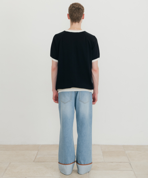 SSIN AND LEE(シンアンドリー)の「マリーナインサマーハーフニットブラック(ニット/セーター・メンズ・その他・MEDIUM/LARGE)」の6枚目の写真