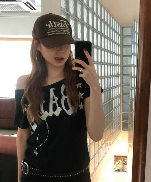 SETUP-EXE(セットアップイーエックスイー)の「BABY WIDE NECK TOP / BLACK(Tシャツ/カットソー・レディース・その他・OS)」の13枚目の写真