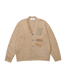 THE GREATEST（ザ　グレイテスト）の「パッチワークニットカーディガン ベージュ（カーディガン/ボレロ）」