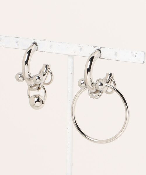 JUSTINE CLENQUET(ジュスティーヌクランケ)の「JUSTINE CLENQUET/ジュスティーヌ・クランケ/BEL CRYSTAL EARRING(イヤリング・レディース・シルバー・F)」の3枚目の写真