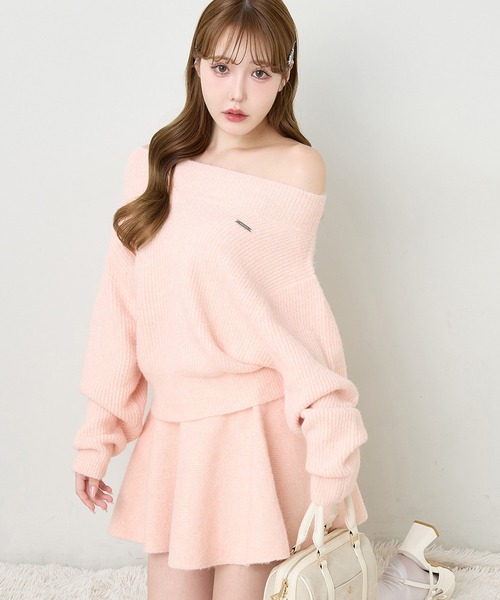 セール】オフショルニットセットアップ（セットアップ）｜one after