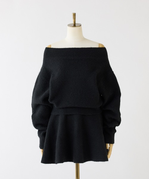 セール】オフショルニットセットアップ（セットアップ）｜one after