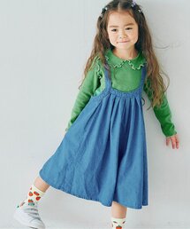 p.premier | ギンガムチェックジャンスカ&メロウトップスセット_ジュニア対応(ワンピース)