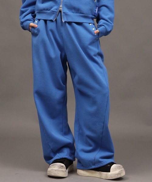 SEQUENZ(シークエンズ)の「【SEQUENZ/シークエンズ】SIDE TACK SWEAT PANTS(スウェットパンツ・メンズ・ピンク/杢グレー/ブルー/ブラック・S/M/L)」の21枚目の写真