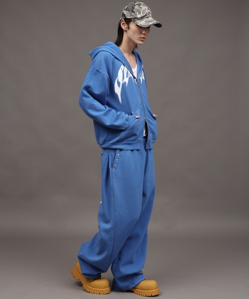 SEQUENZ(シークエンズ)の「【SEQUENZ/シークエンズ】SIDE TACK SWEAT PANTS(スウェットパンツ・メンズ・ピンク/杢グレー/ブルー/ブラック・S/M/L)」の20枚目の写真