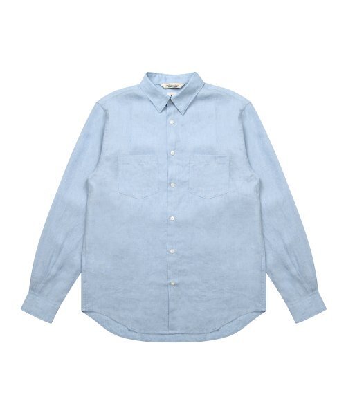 Premium Linen Shirt_Sky Blue