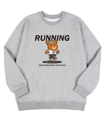 BEMIGHTY（ビーマイティー）の「Road Running Bear Overfit Special-Purpose Sweatshirt [Melan Gray]（スウェット）」