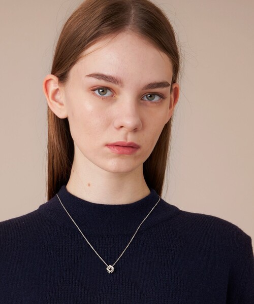 MACKINTOSH LONDON(マッキントッシュ ロンドン)の「【eclat5月号掲載】キューブネックレス(ネックレス・レディース・シルバー/ゴールド・FREE)」の1枚目の写真